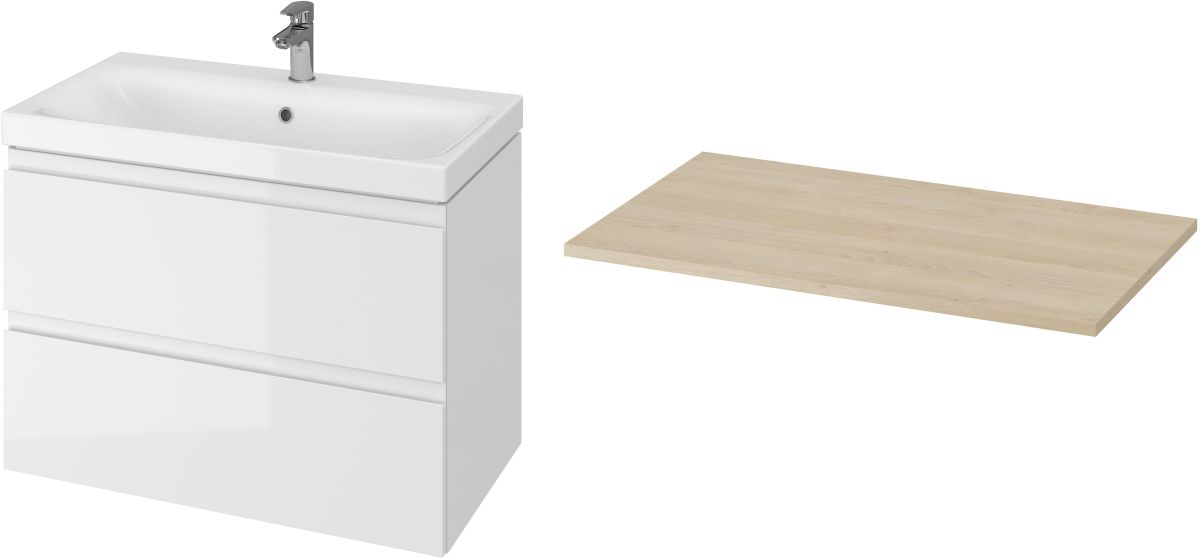 Set Kabinett Cersanit Moduo S929-008, Arbeitsplatte Cersanit Moduo S590-023