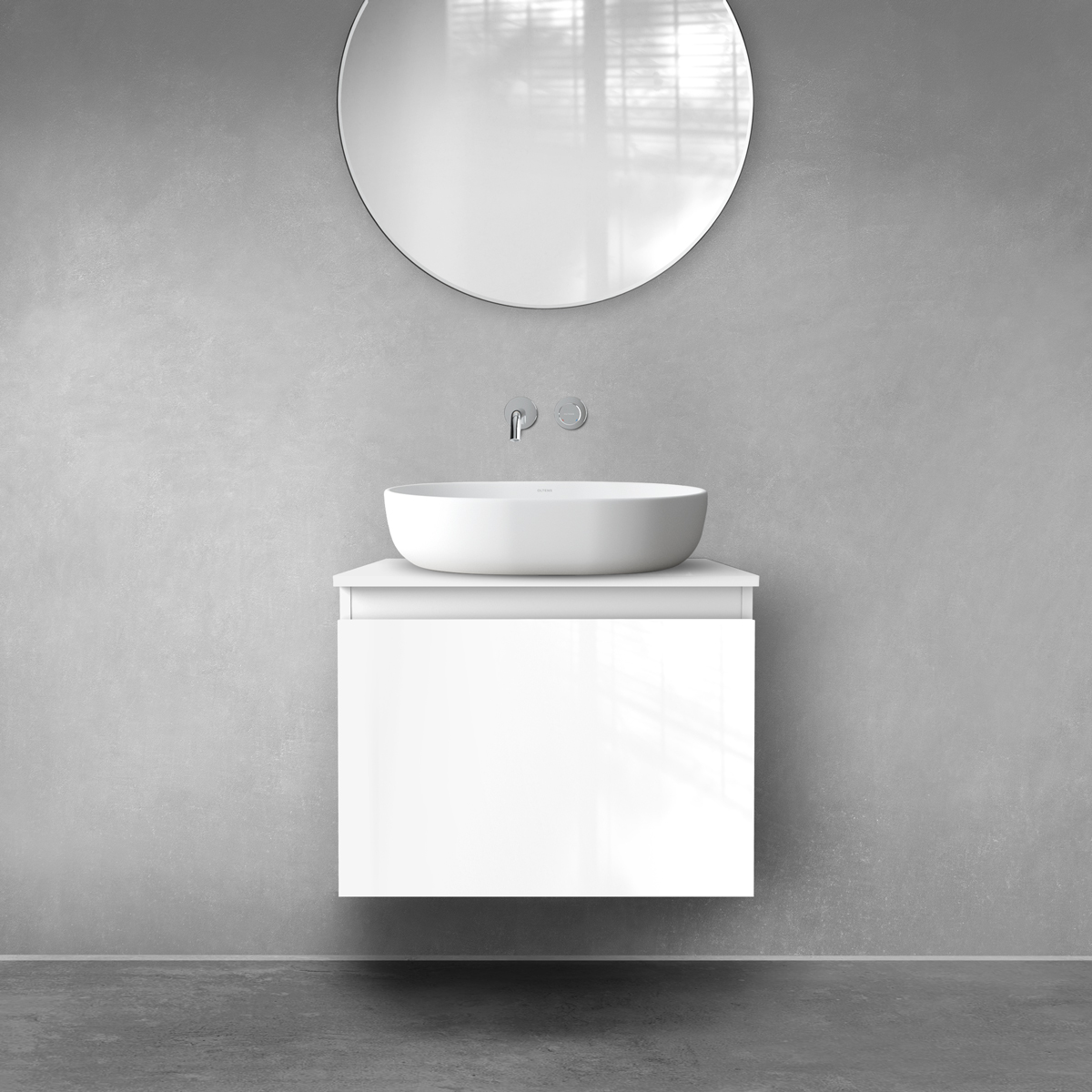 Oltens Vernal Kabinett 60x45.6x47 cm Unterschrank hängend weiß 60013000