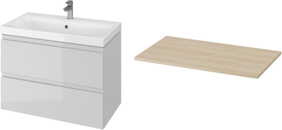 Set Kabinett Cersanit Moduo S929-007, Arbeitsplatte Cersanit Moduo S590-023