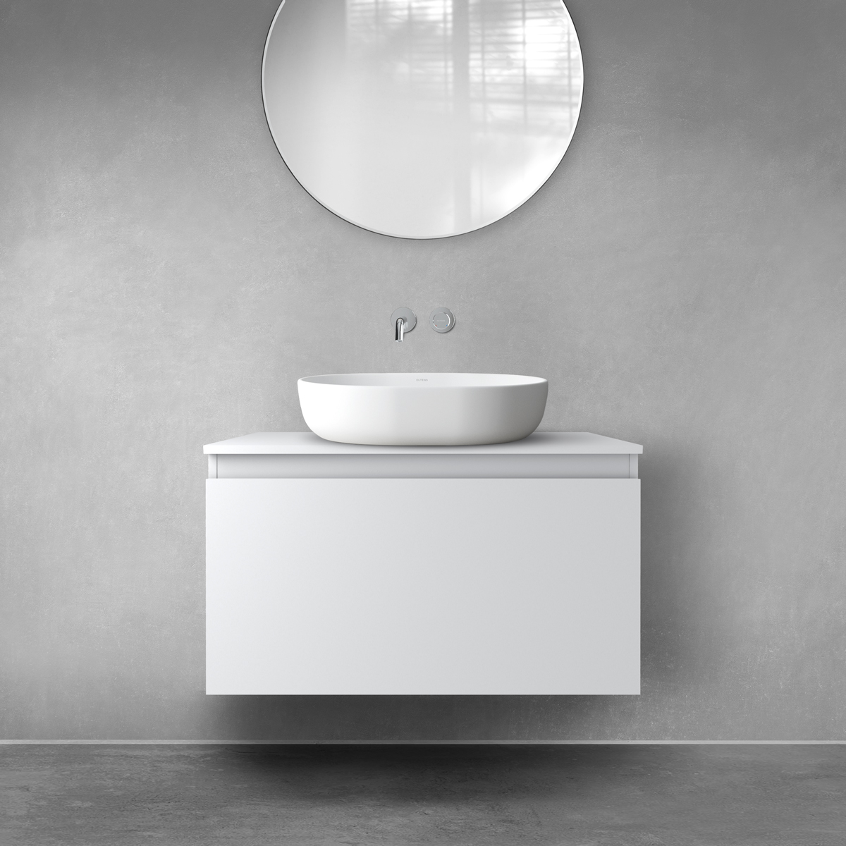 Oltens Vernal Kabinett 80x45.6x47 cm Unterschrank hängend grau 60014700