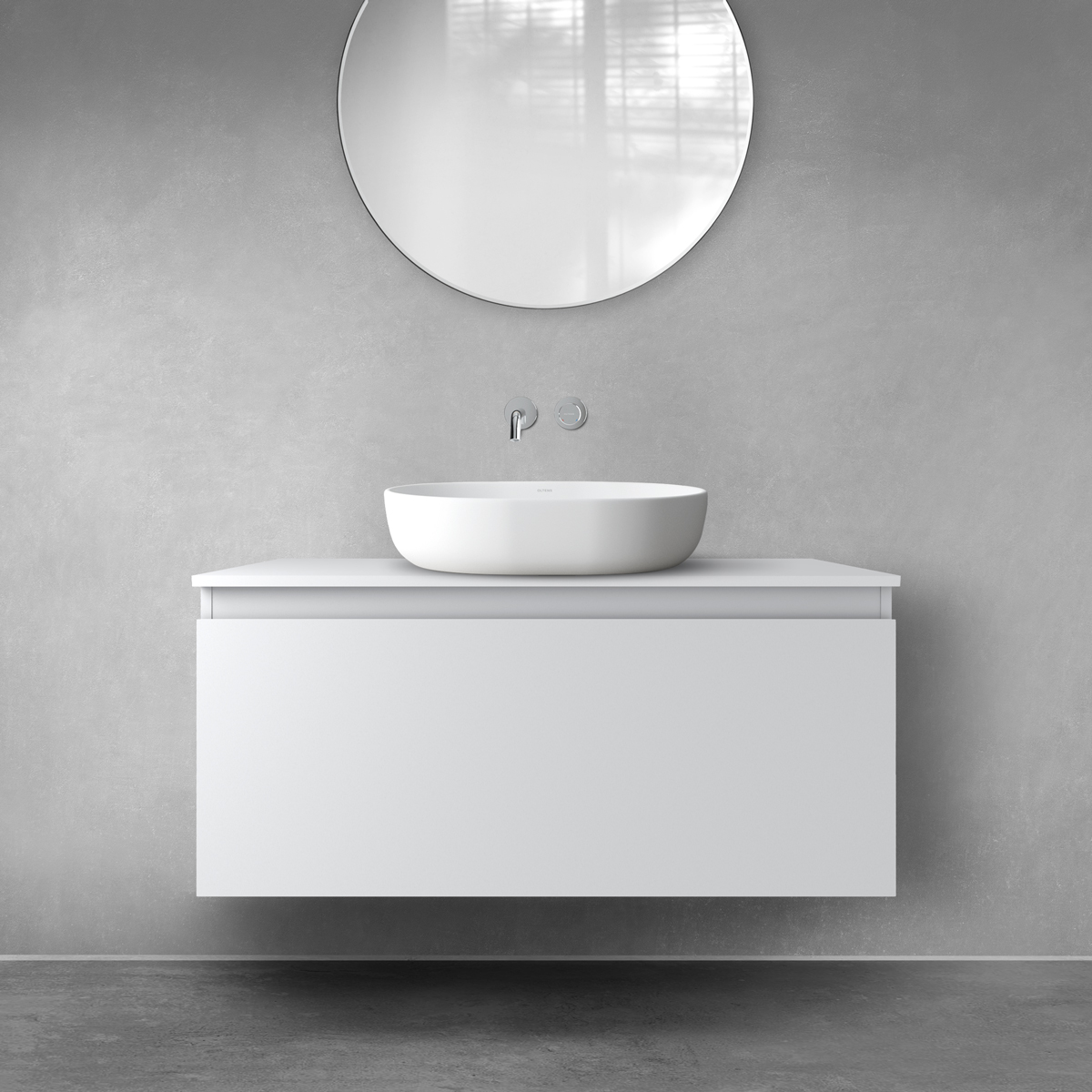 Oltens Vernal Kabinett 100x45.6x47 cm Unterschrank hängend grau 60015700