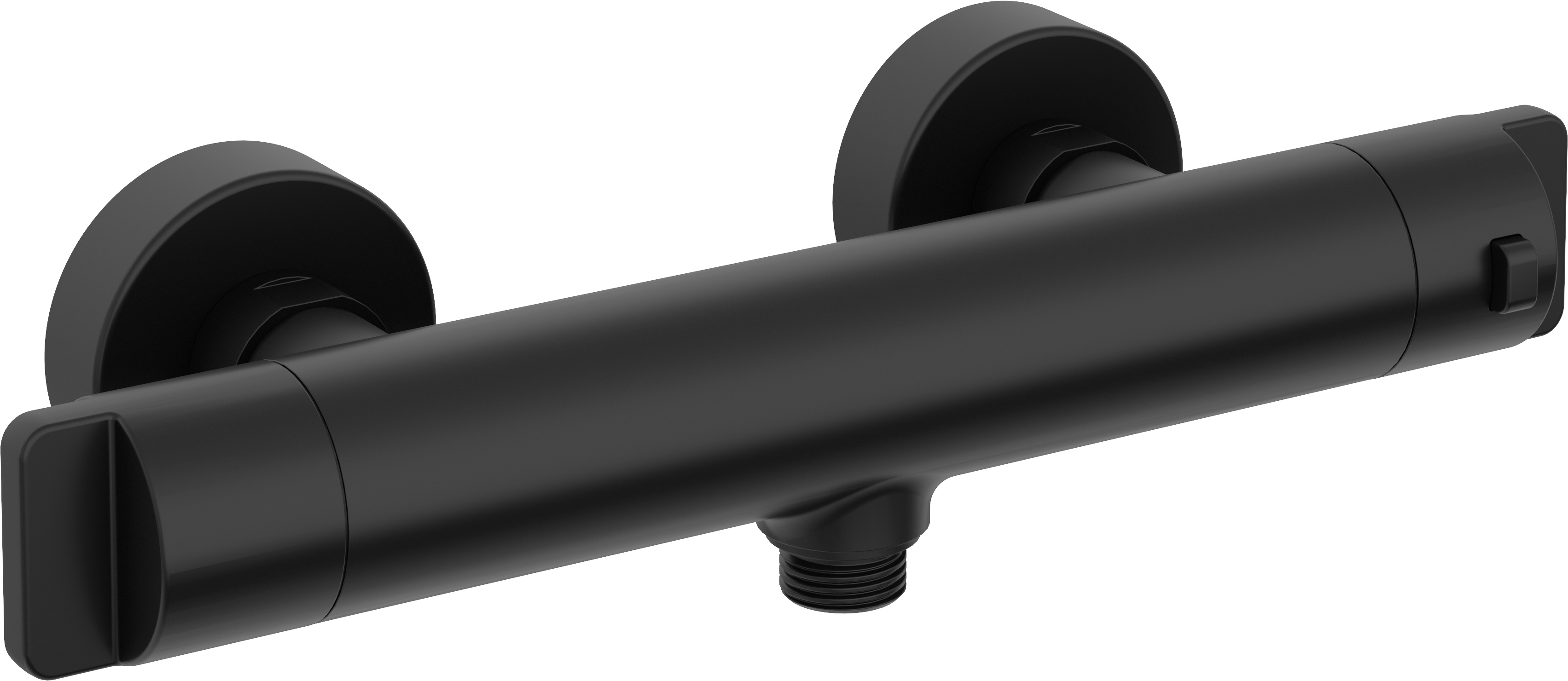 Deante Duschbatterie Wandmontage mit Thermostat schwarz BCH_N4BT