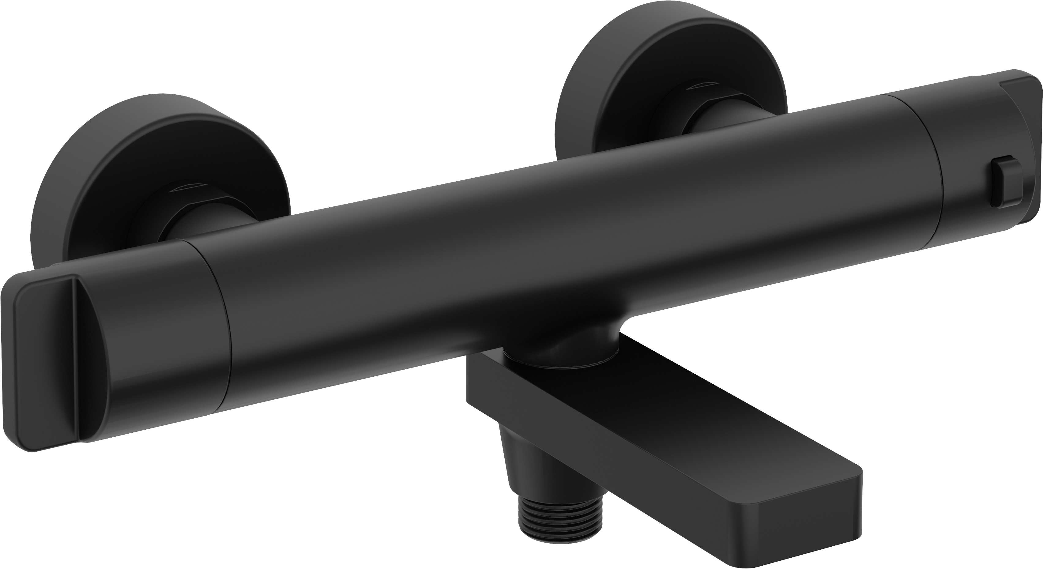 Deante Badewannen- und Duscharmatur Wandmontage mit Thermostat schwarz BCH_N1BT
