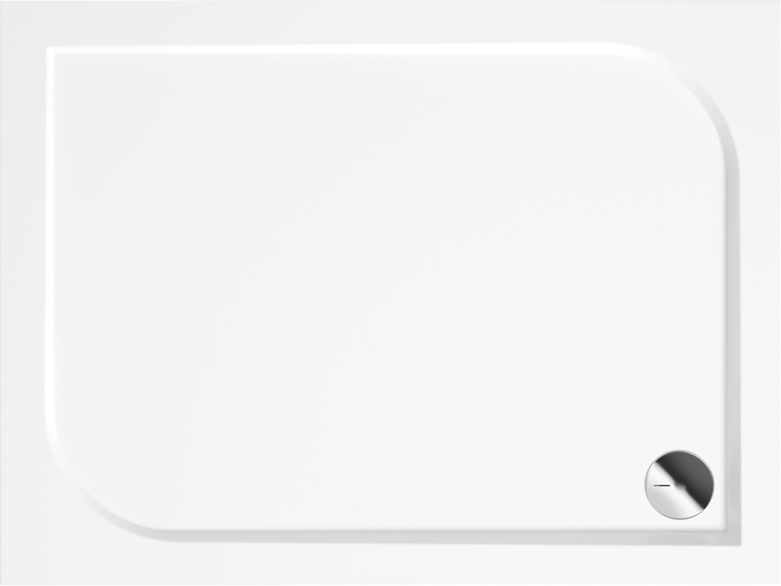 Deante Cubic Rechteckige Duschwanne 100x90 cm weiß KTK_045B