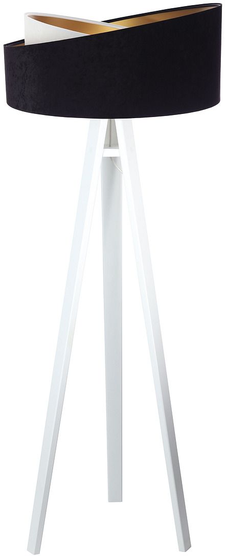 BPS Koncept Galaxy Stehlampe 1x60 W weiß-schwarz-gold 060P-025W