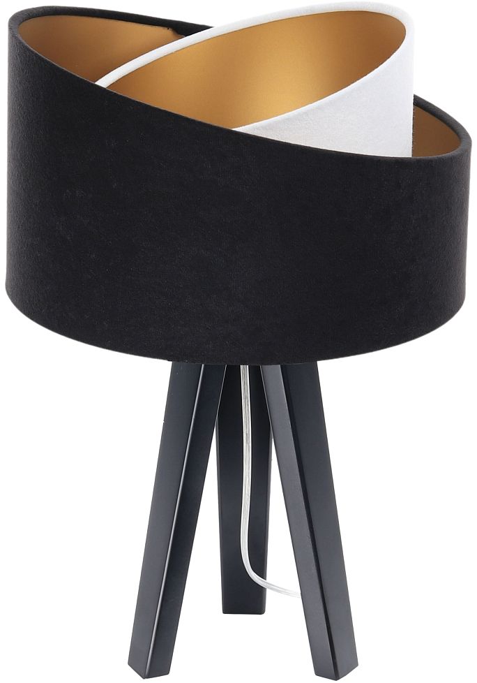 BPS Koncept Galaxy Tischlampe 1x60 W weiß-schwarz-gold 060S-025CZ