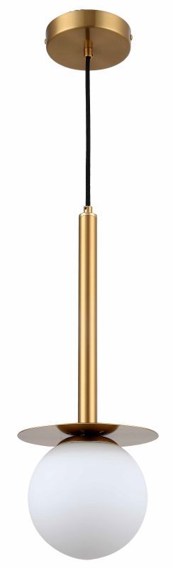 Light Prestige Roma Pendelleuchte 1x40 W weiß-gold LP-1345/1PGD