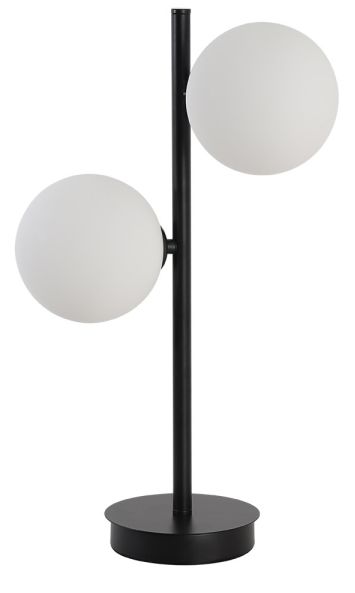 Light Prestige Dorado Tischlampe 2x40 W weiß-schwarz LP-002/2TBK