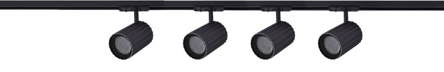 Light Prestige Tokio Schienensystem 4x40 W schwarz LP-787SET1FBK