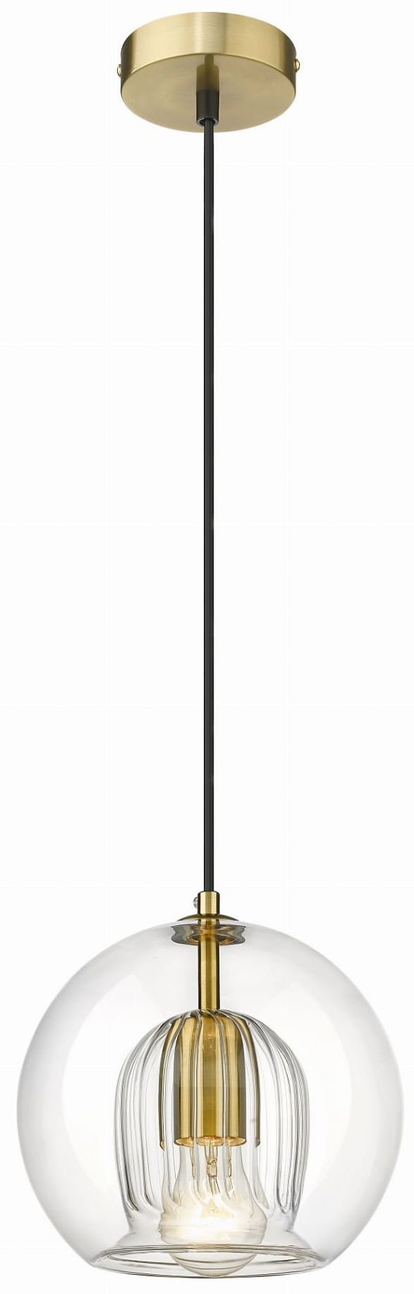 Light Prestige Arette Pendelleuchte 1x40 W transparent-gold LP-133/1P