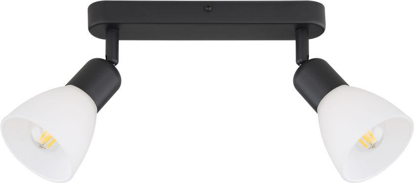 Light Prestige Malta Deckenlampe 2x40 W weiß-schwarz LP-877/2WBK