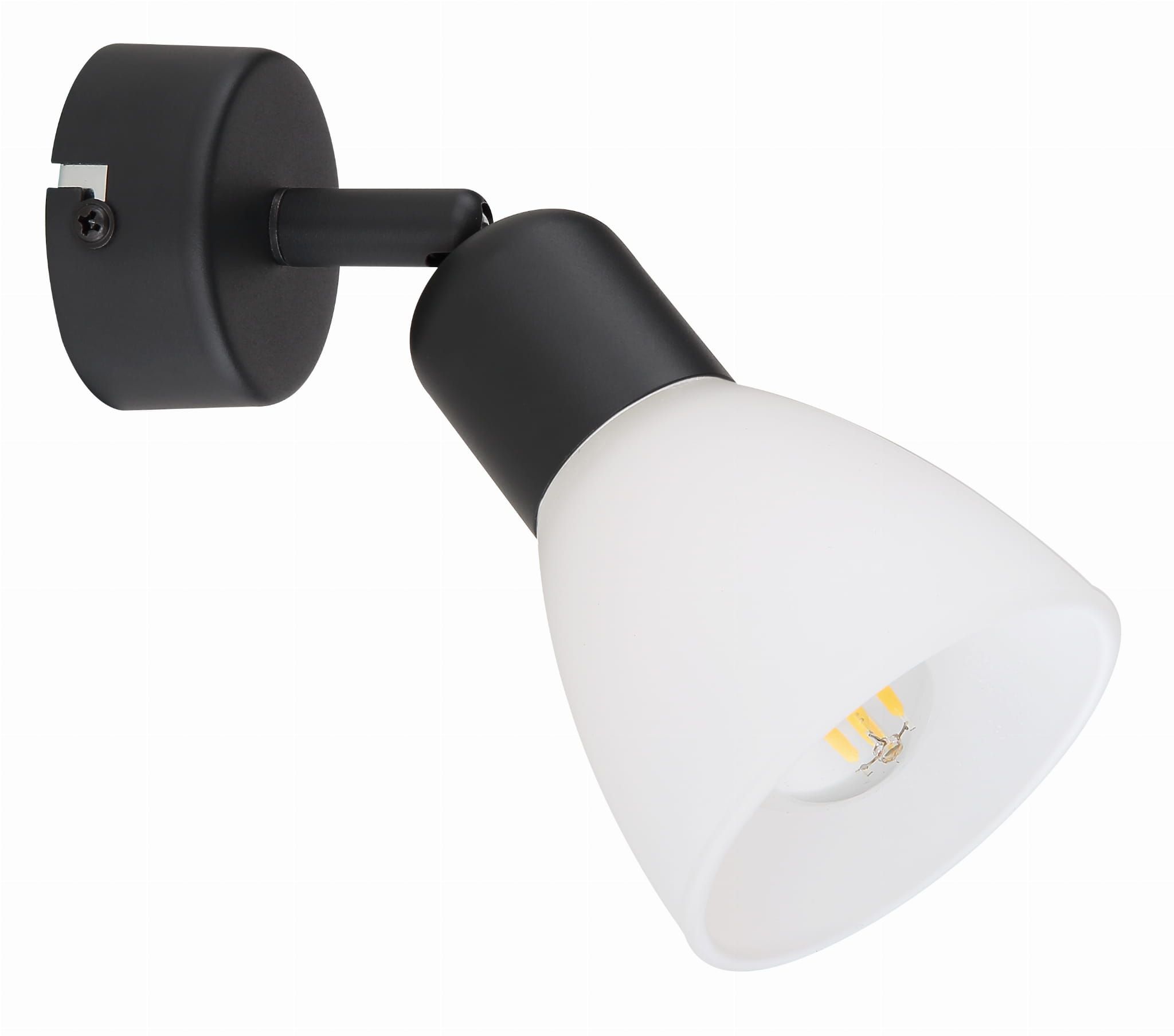 Light Prestige Malta Wandleuchte 1x40 W weiß-schwarz LP-877/1WBK