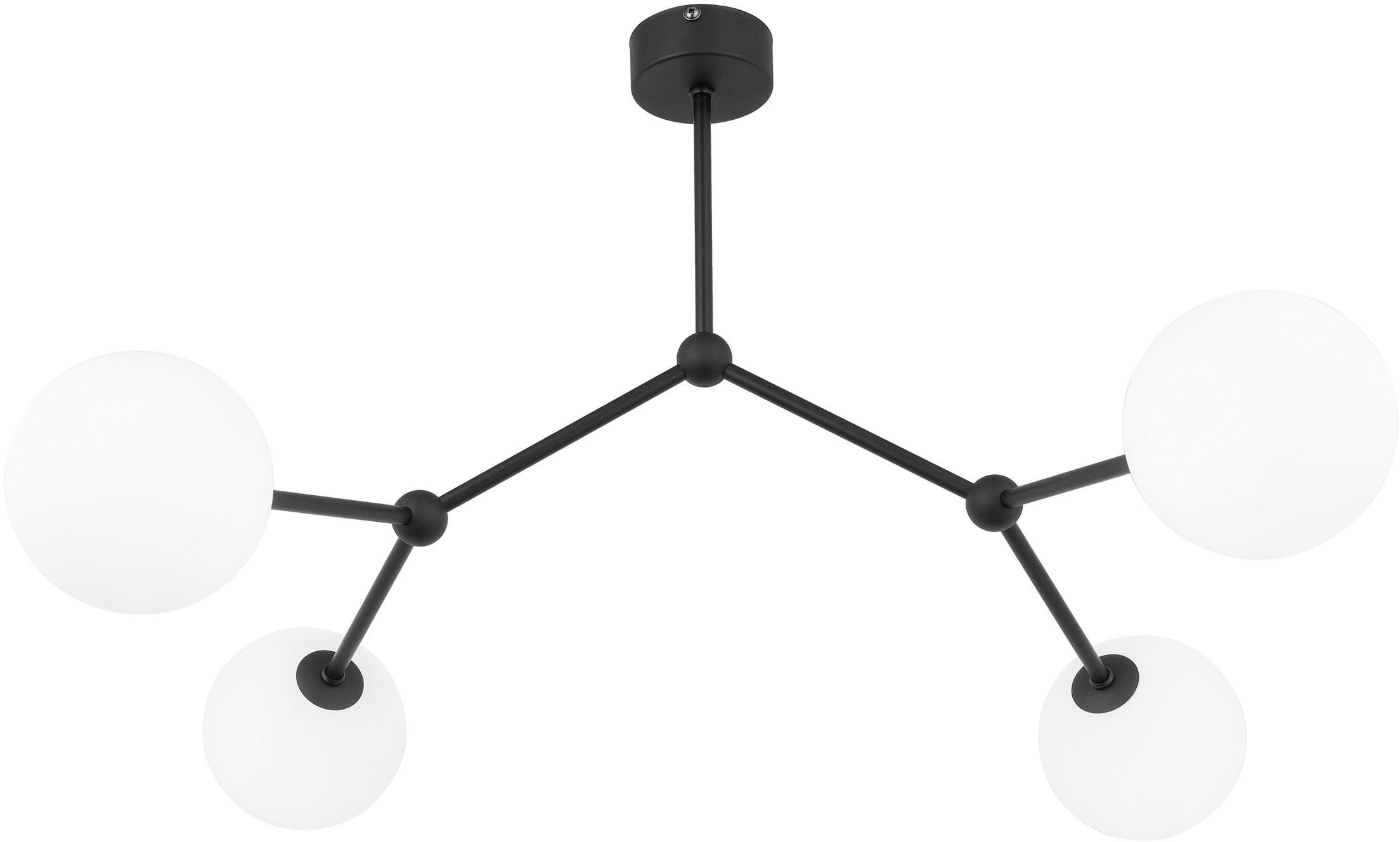 TK Lighting Fairy Deckenlampe 4x6 W weiß-schwarz 4855