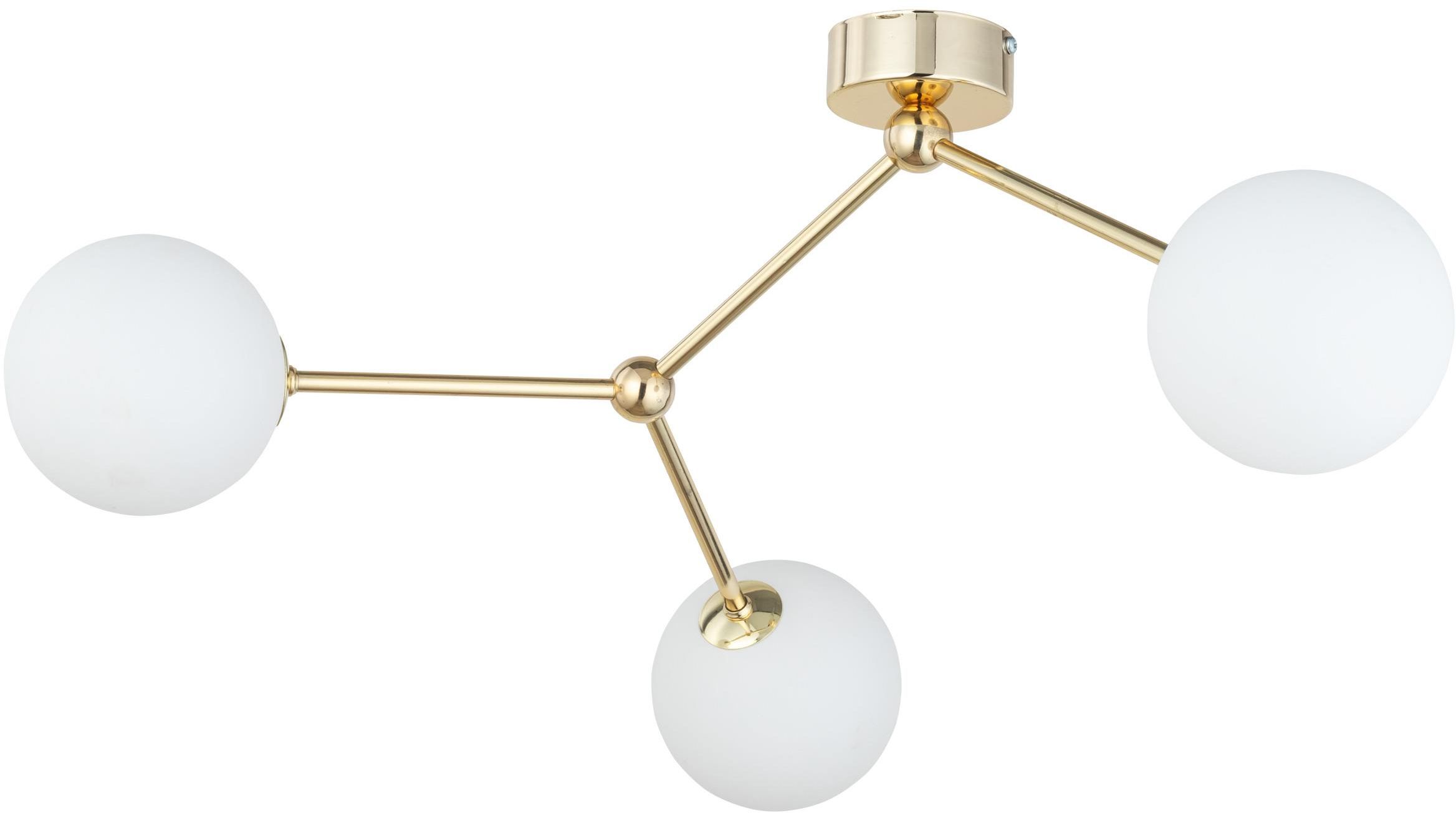 TK Lighting Fairy Deckenlampe 3x6 W weiß-gold 6471