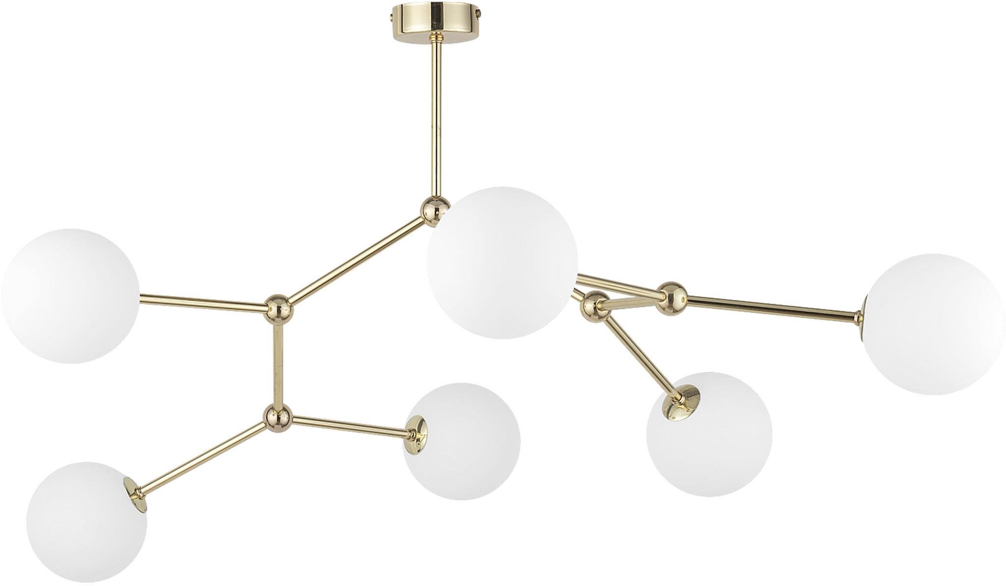 TK Lighting Fairy Deckenlampe 6x6 W weiß-gold 3532