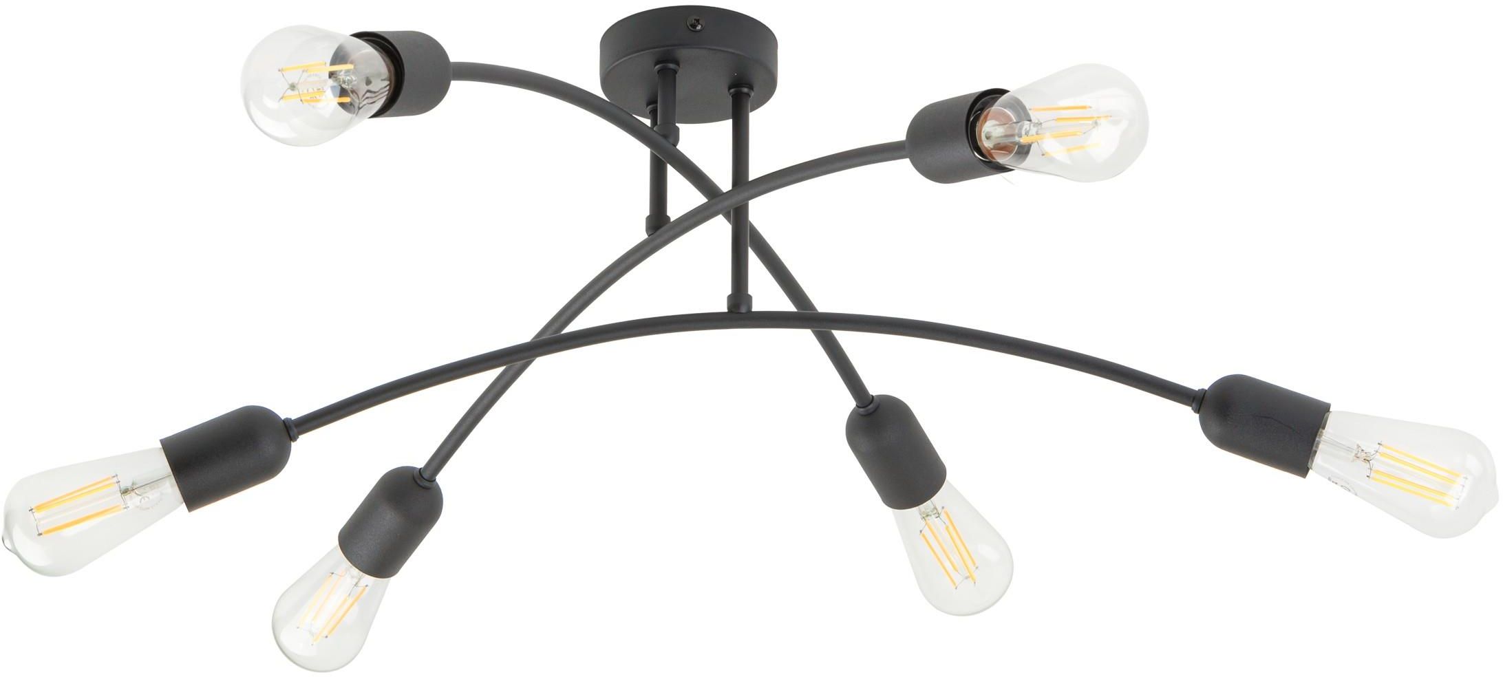 TK Lighting Helix Deckenlampe 6x15 W schwarz 4679