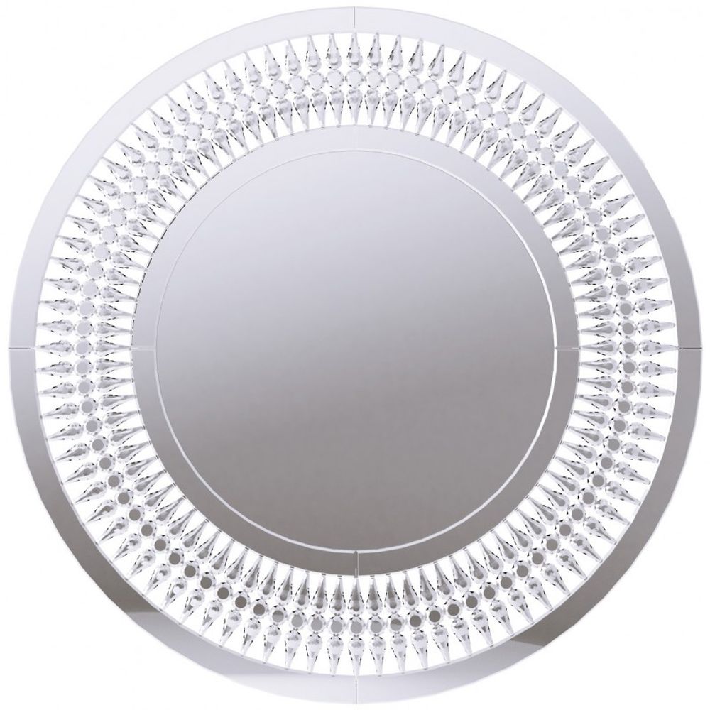 Ars Longa Rocco Spiegel 90x90 cm rund silber ROCCOLUSTRO