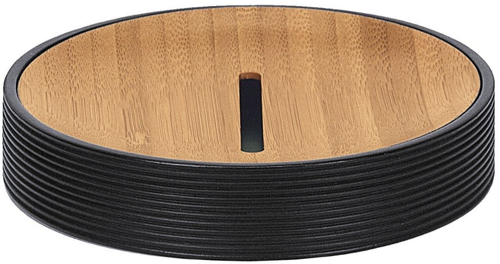 Kleine Wolke Kyoto Seifenschale stehende schwarz-holz 5079926853