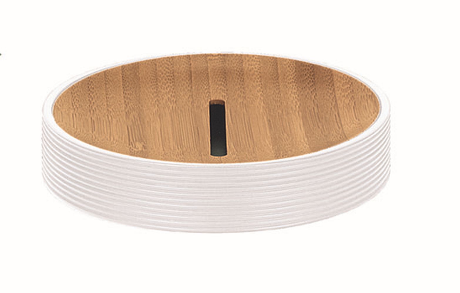 Kleine Wolke Kyoto Seifenschale stehende weiß-holz 5079100853