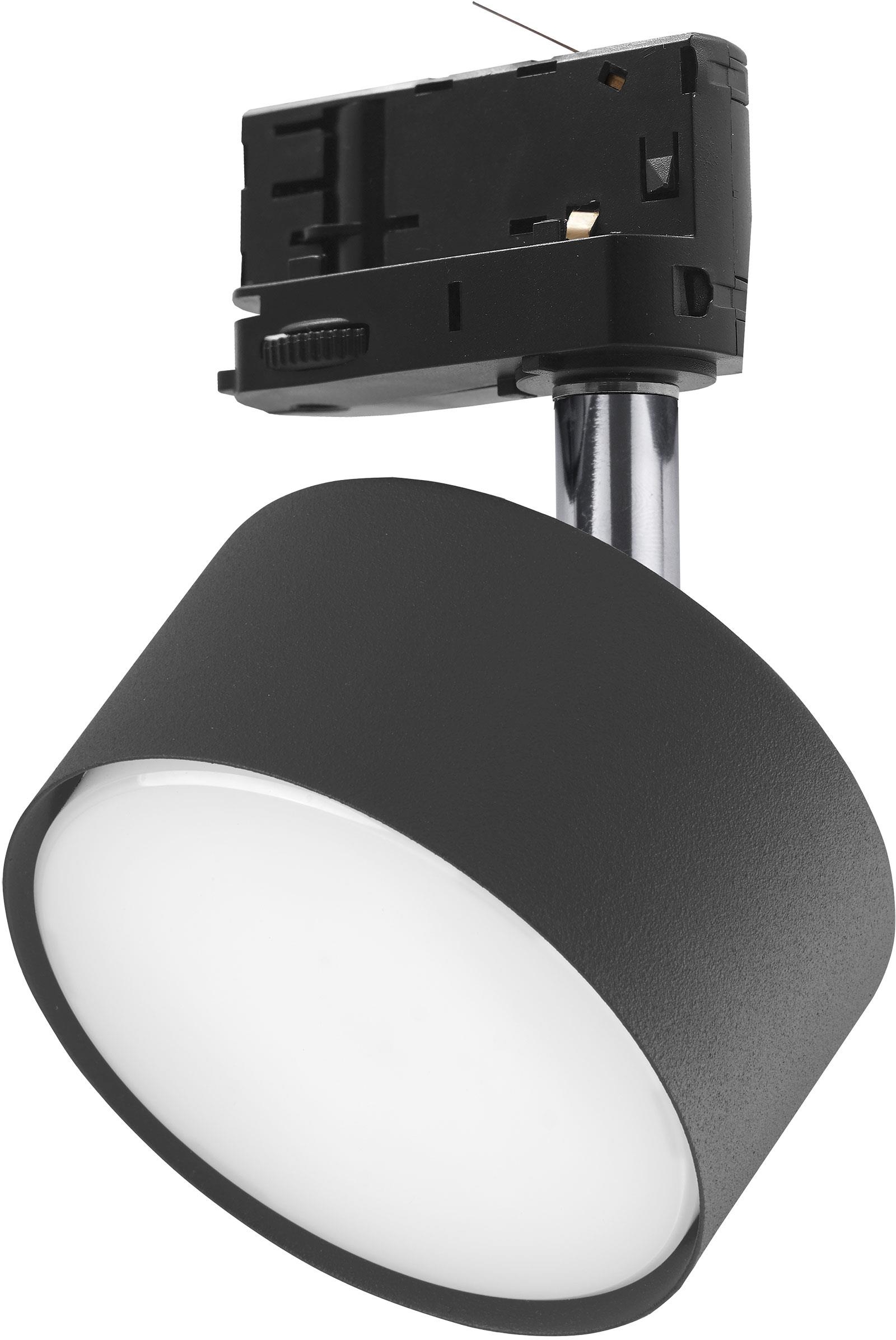 TK Lighting Tracer Lampe für Sammelschienen 1x10 W schwarz-chrom 6061