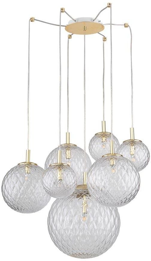 TK Lighting Cadix Pendelleuchte x6 W gold 4608