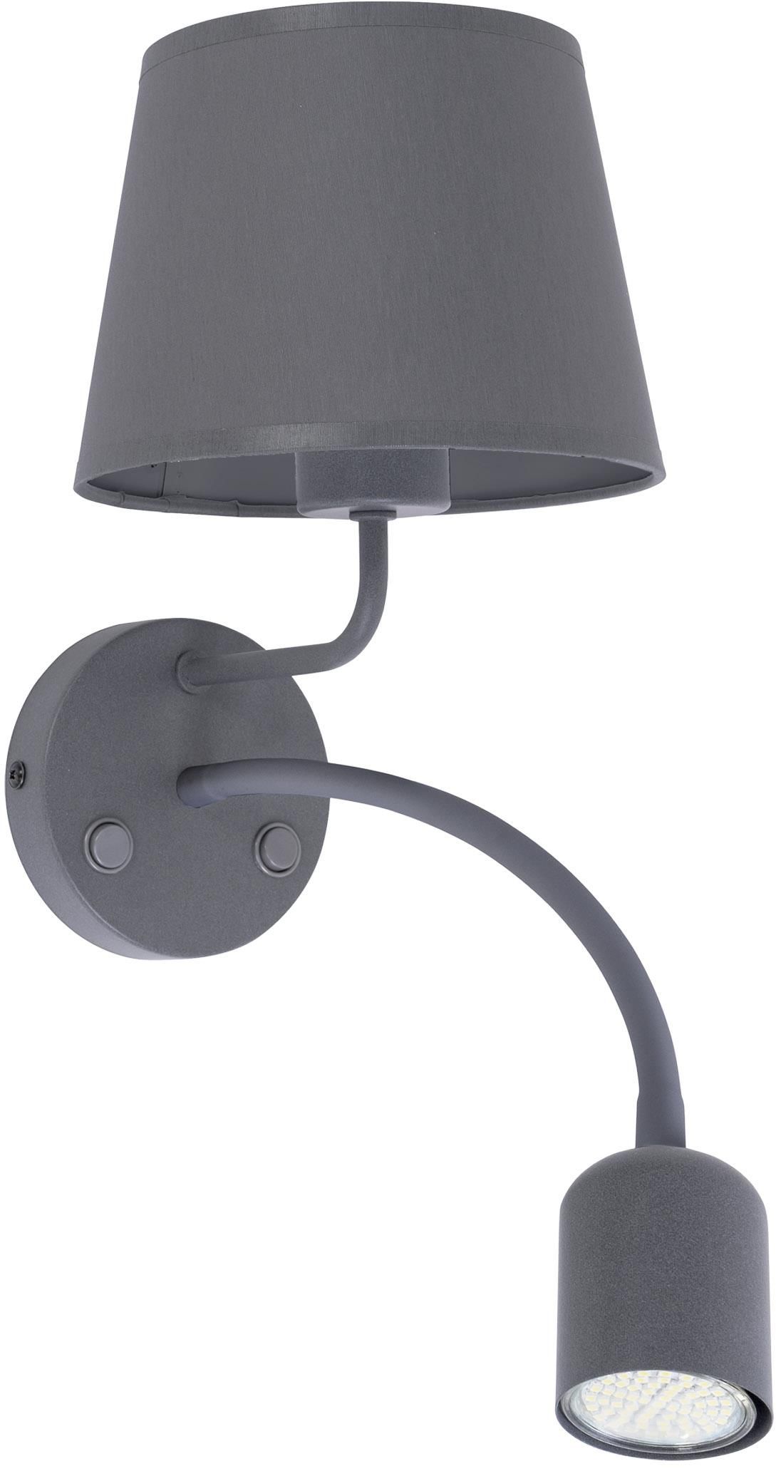 TK Lighting Maja Wandleuchte 2x W grau 2536