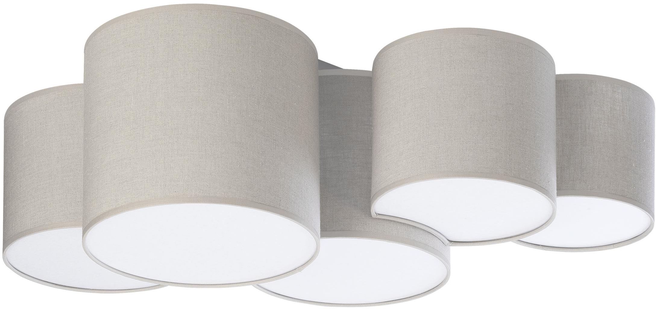 TK Lighting Mona Decke 5x15 W beige 6593