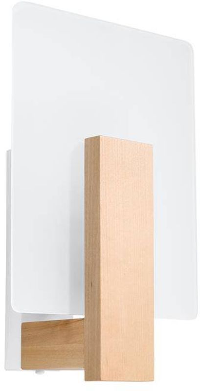 Sollux Lighting Lappo Leuchter 1x40 W weiß-holz SL.1094