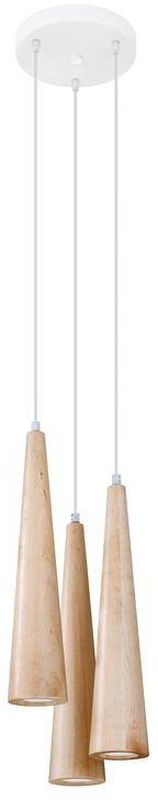 Sollux Lighting Sula Pendelleuchte 3x40 W holz SL.1101