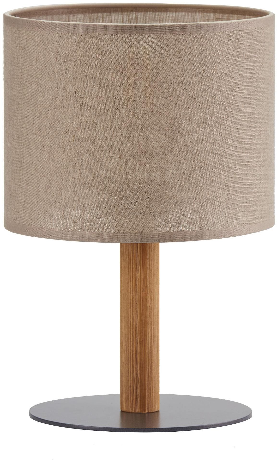 TK Lighting Deva Nature Tischlampe 1x15 W schwarz-grau-holz-beige 5192