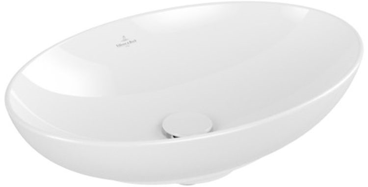 Villeroy & Boch Loop & Friends Waschbecken 56x38 cm oval Aufsatzwaschbecken weiß 4A470101