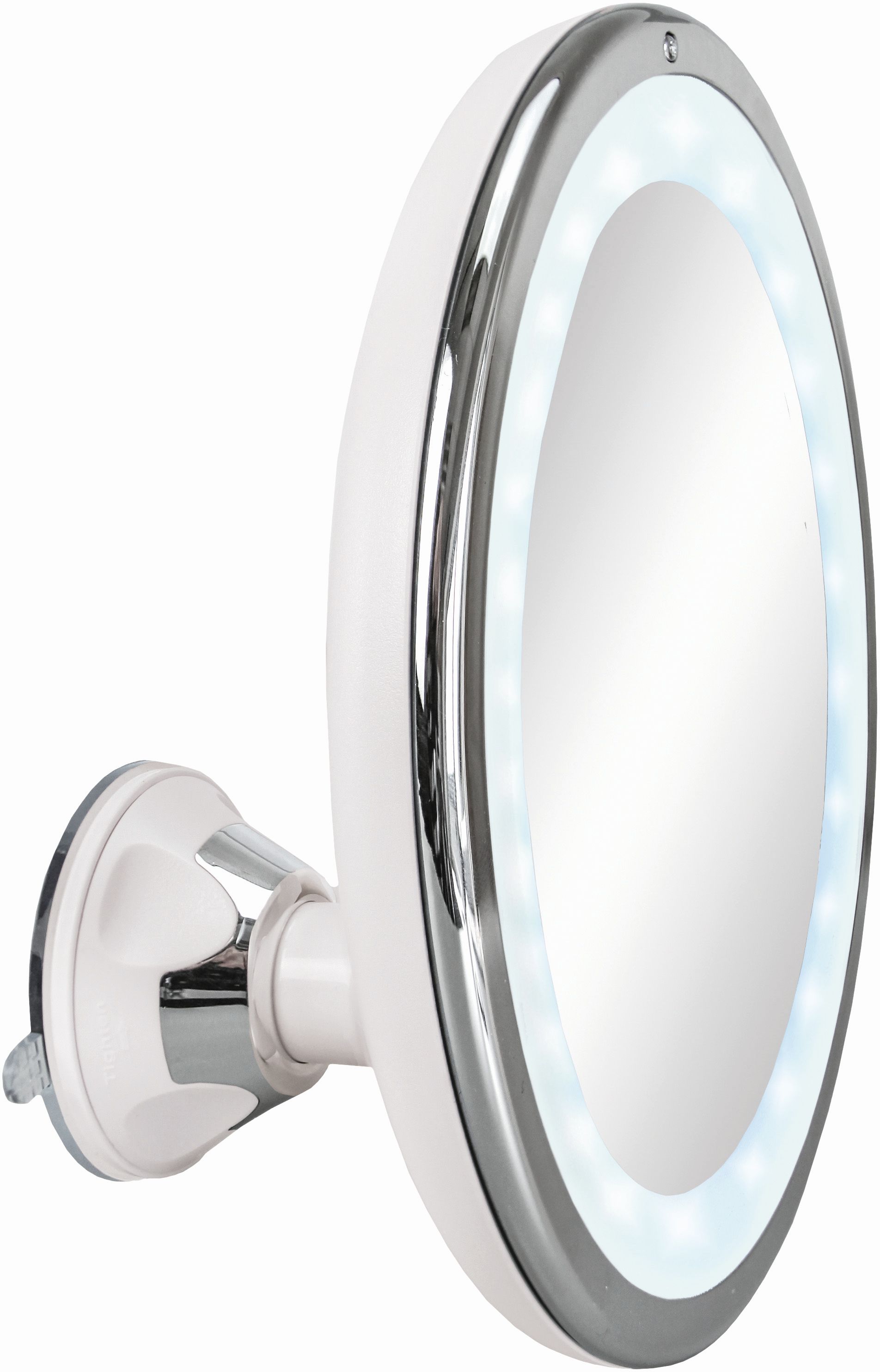 Kleine Wolke LED Mirror Kosmetikspiegel 20x20 cm rund mit Beleuchtung chrom 8099127886