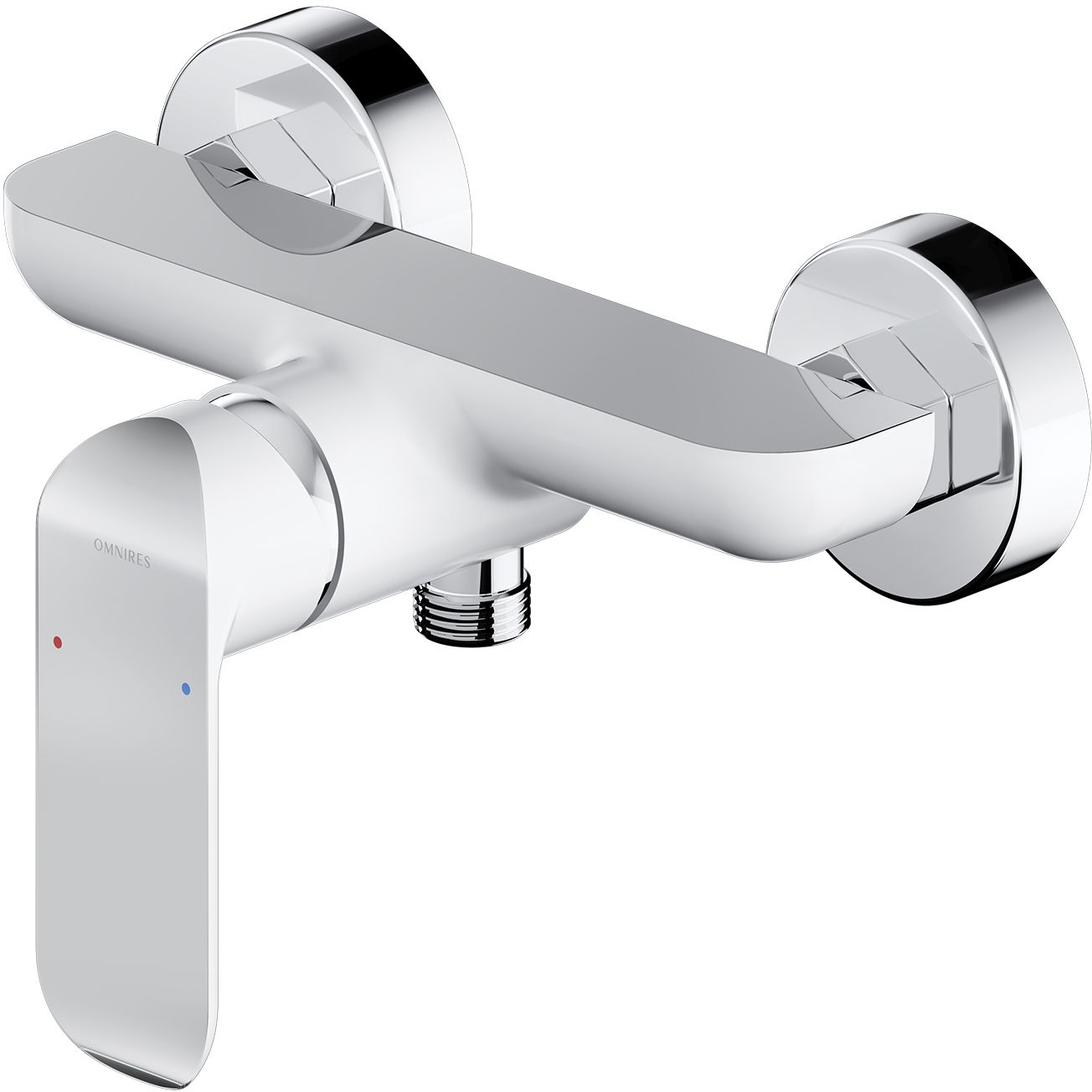 Omnires Sacramento Duschbatterie Wandmontage chrom-weiß SC2340CRB