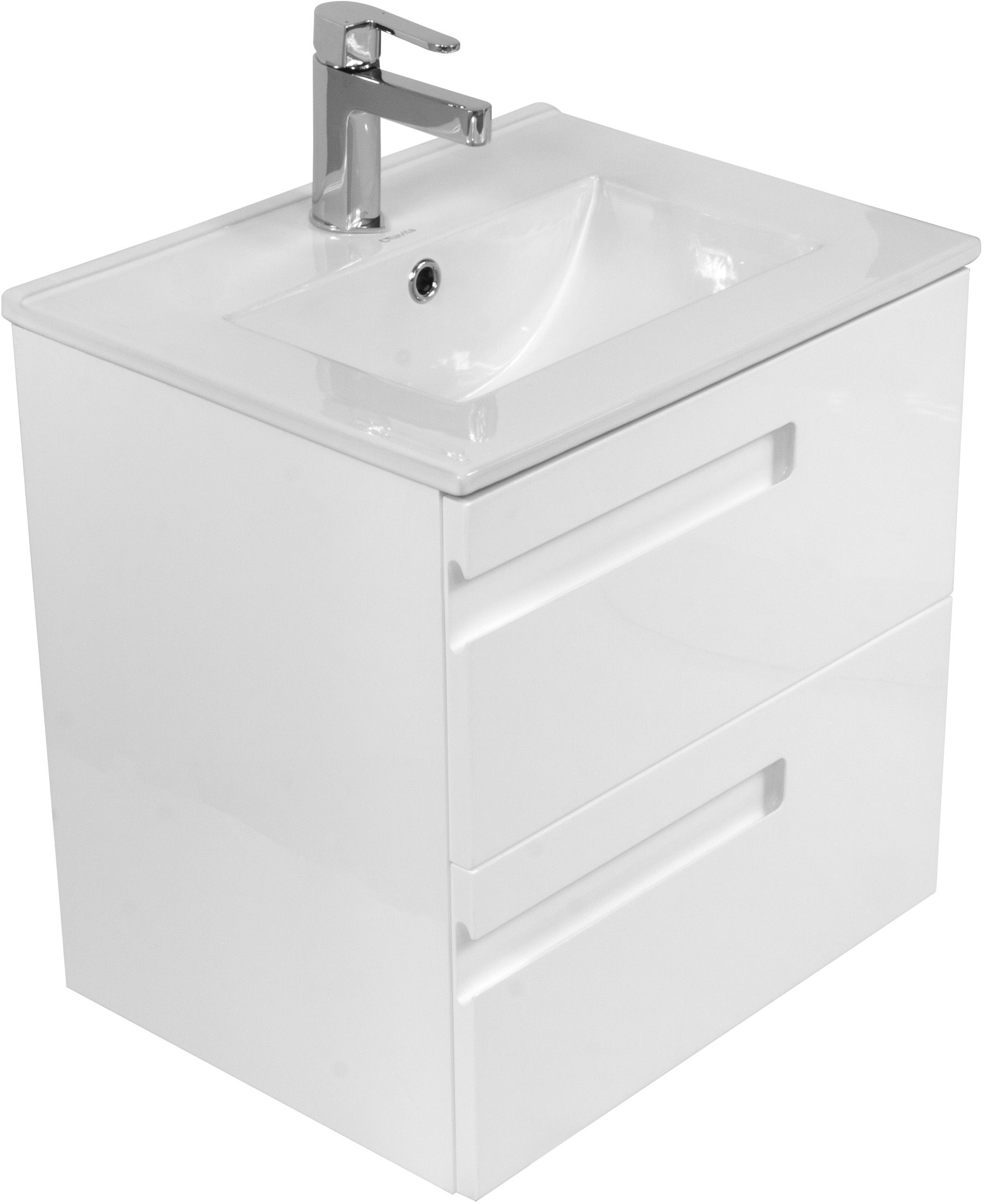 Set Ein Schrank aus einem Badezimmerset LaVita Floryda 5908442930983, Waschbecken LaVita Floryda 5908211485010