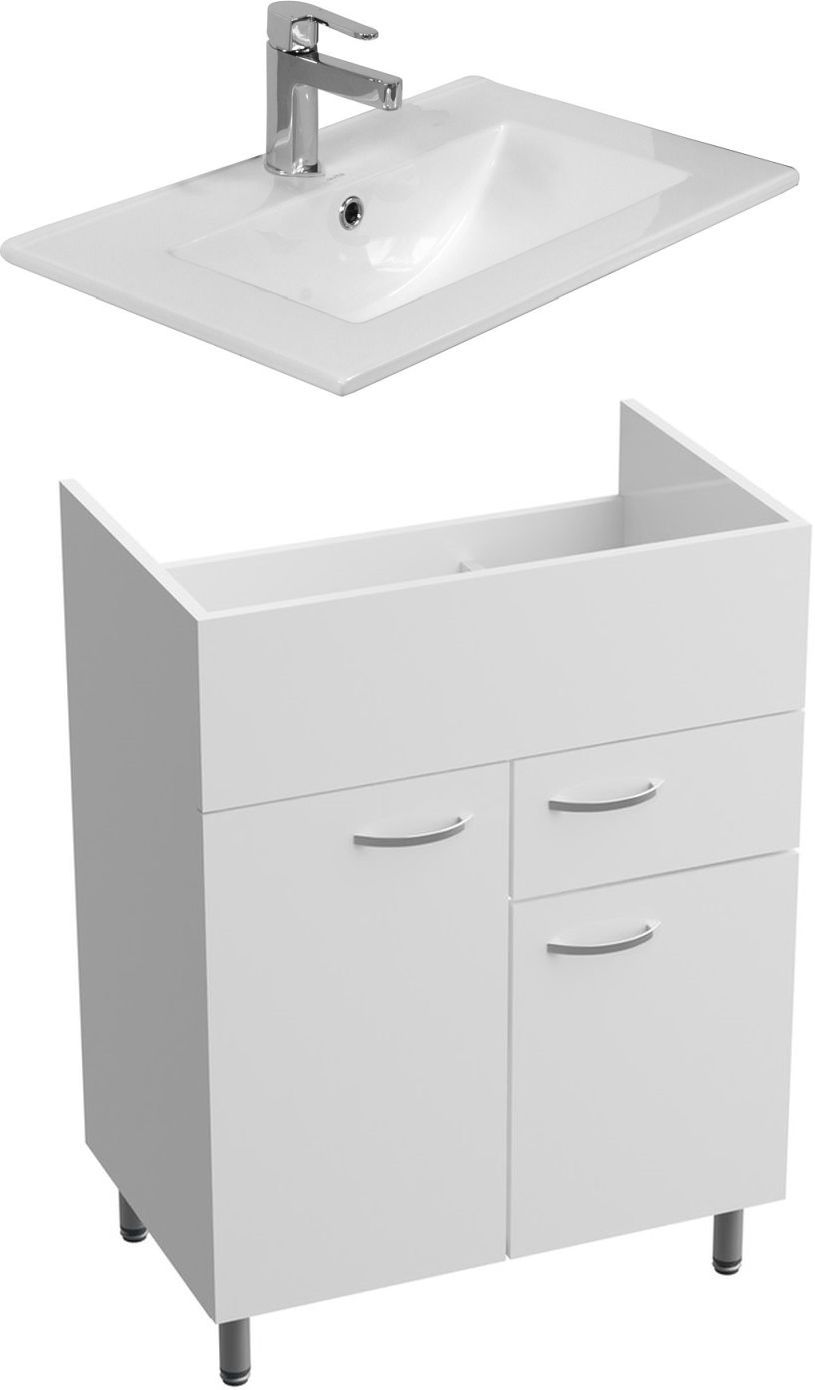 Set Kabinett LaVita Basic Barato 5900378314455, Waschbecken LaVita Floryda 5908211485027