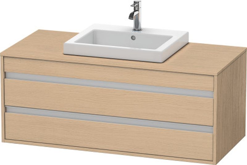 Duravit Ketho Kabinett 120x55x49.6 cm Unterschrank hängend eiche KT675603030