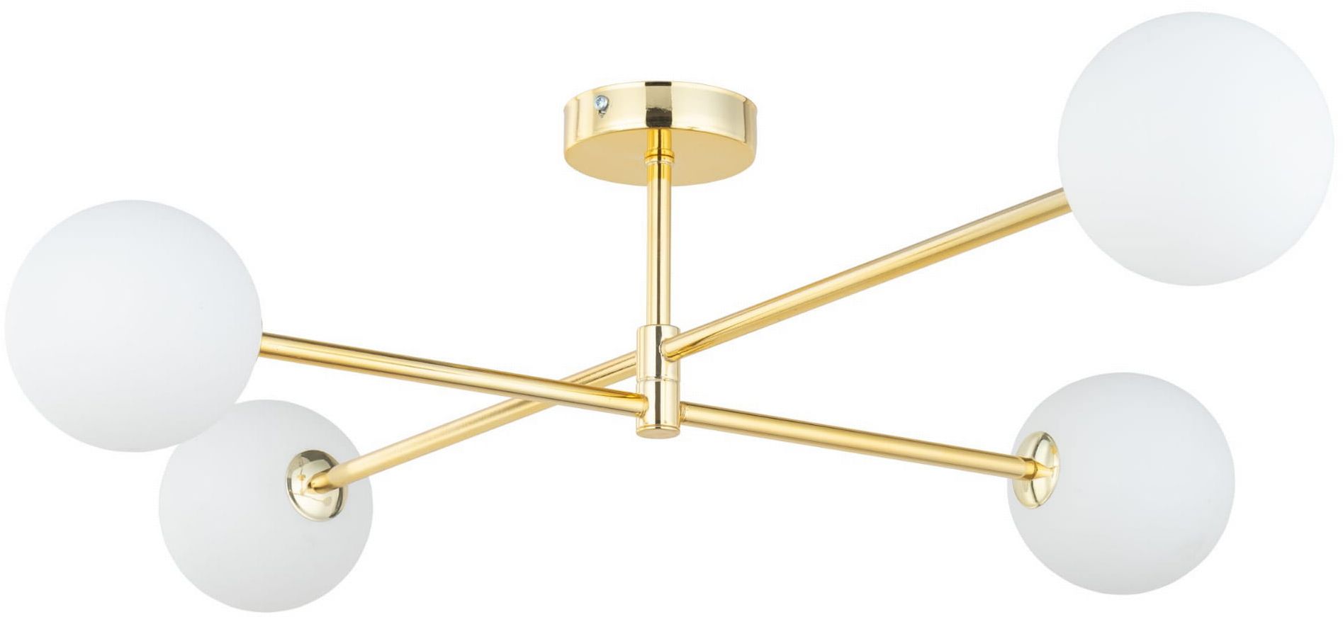TK Lighting Sarius Deckenlampe 4x6 W weiß-gold 4738