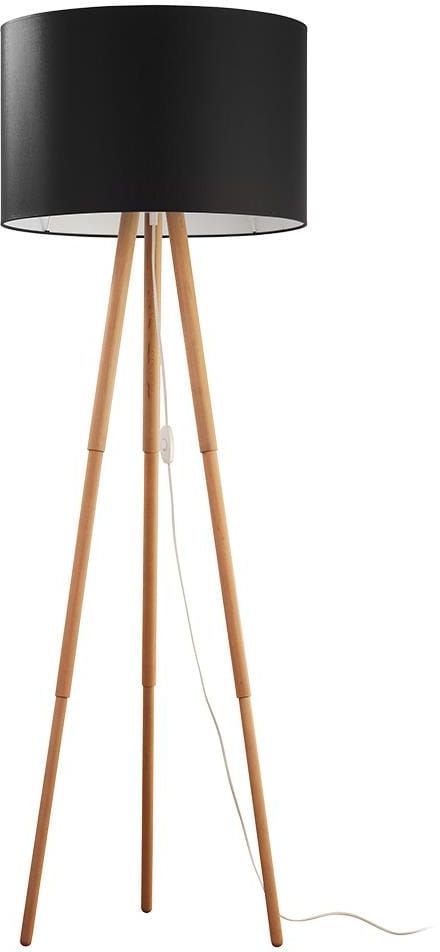 TK Lighting Tokyo Stehlampe 1x15 W schwarz-holz 5286