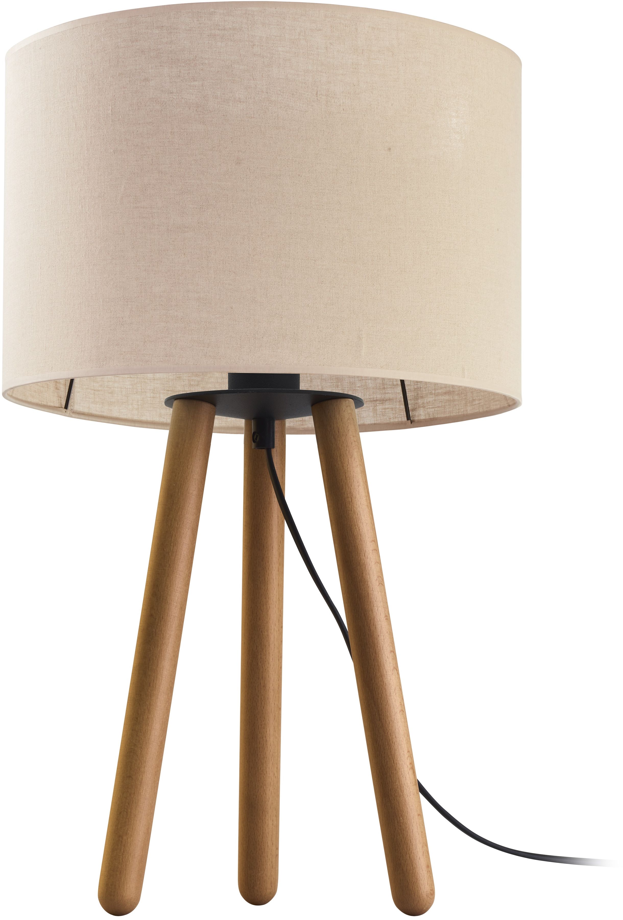 TK Lighting Tokyo Tischlampe 1x15 W holz-beige 5291