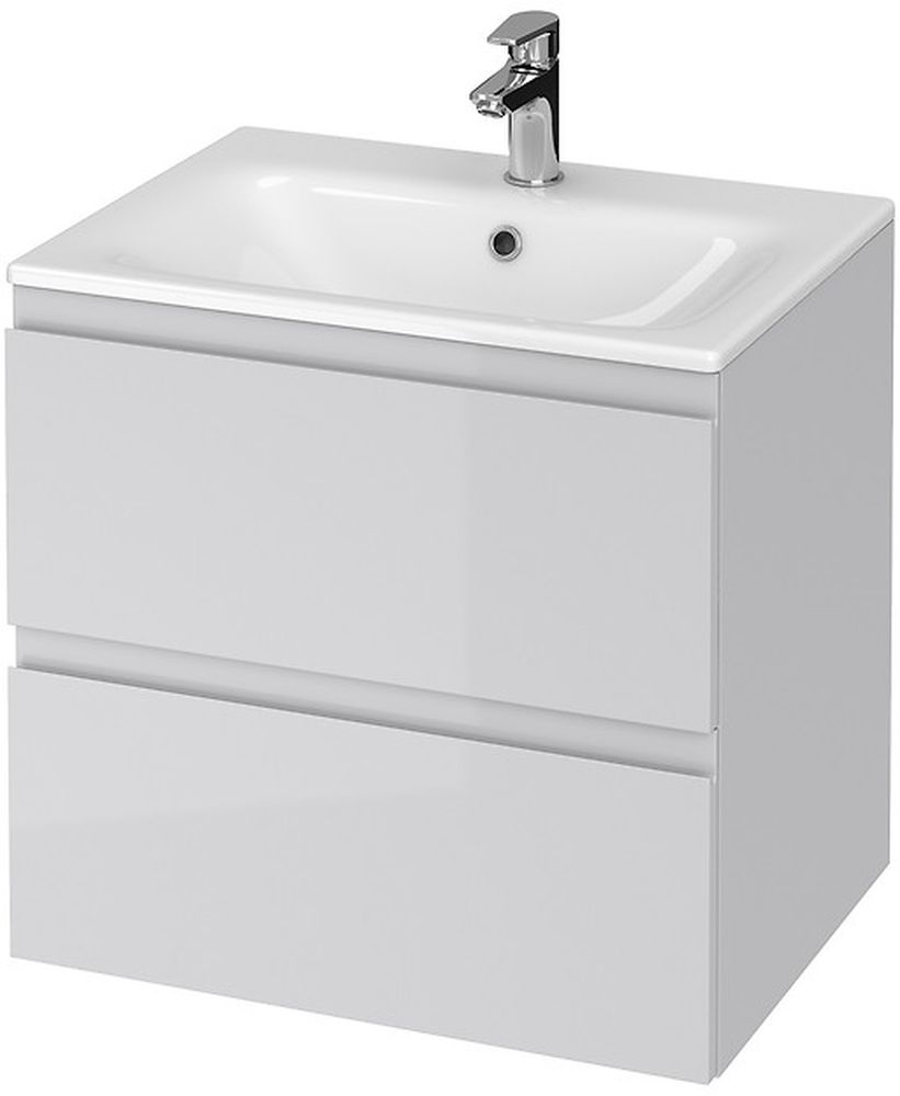 Cersanit Moduo Waschbecken mit Unterschrank 59.5 cm grau S801-313-DSM