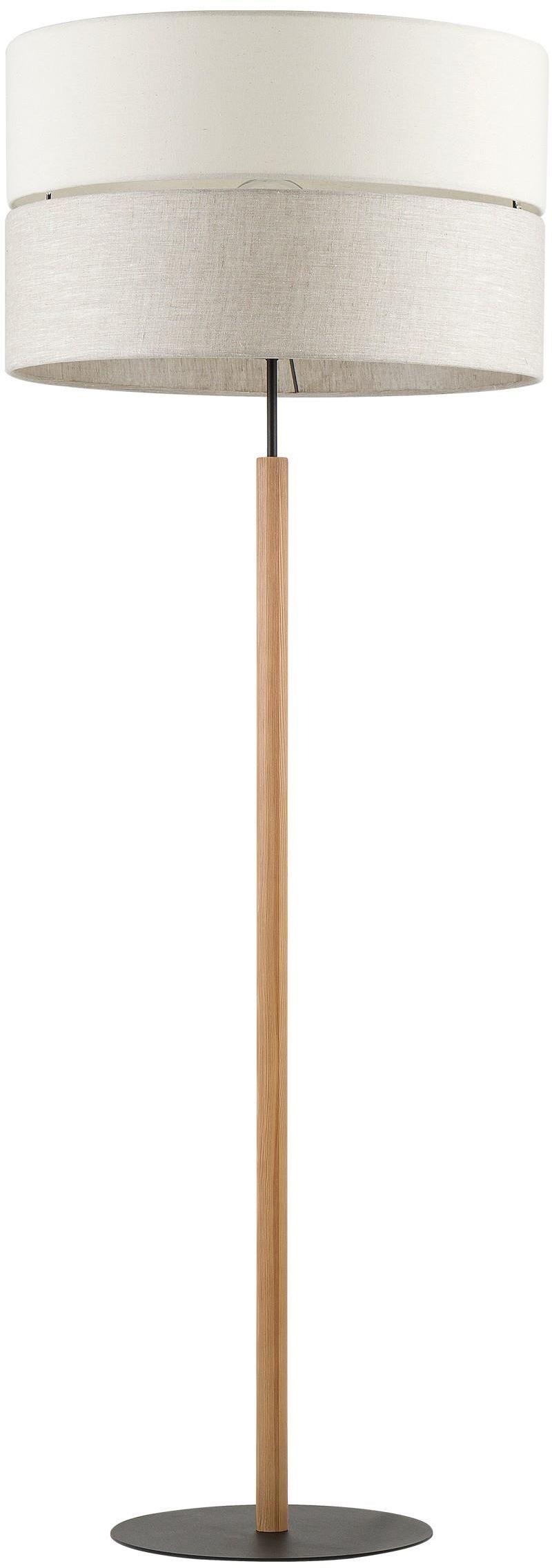 TK Lighting Eco Stehlampe 1x15 W schwarz-grau-holz-beige 5597