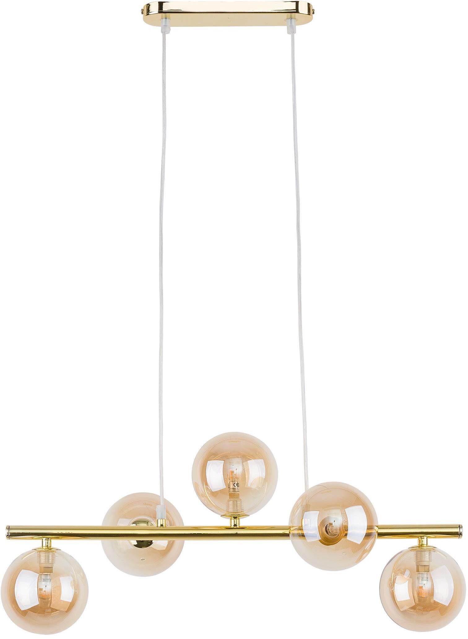 TK Lighting Estera Pendelleuchte 5x6 W gold 4549