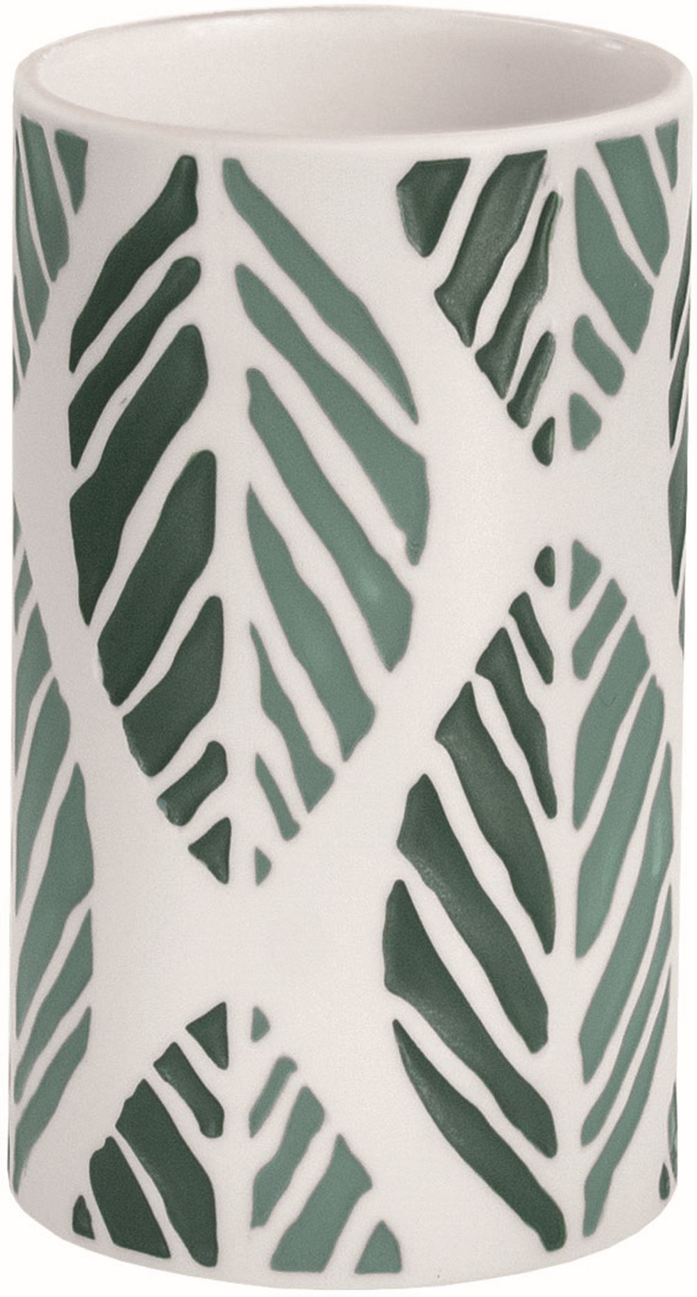 Kleine Wolke Leaf Zahnputzbecher weiß-grün 8031697852