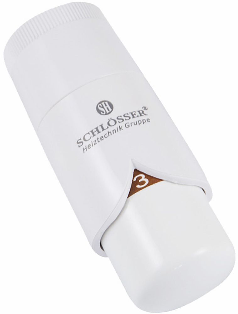 Schlosser Brillant Thermostatkopf weiß 600500004