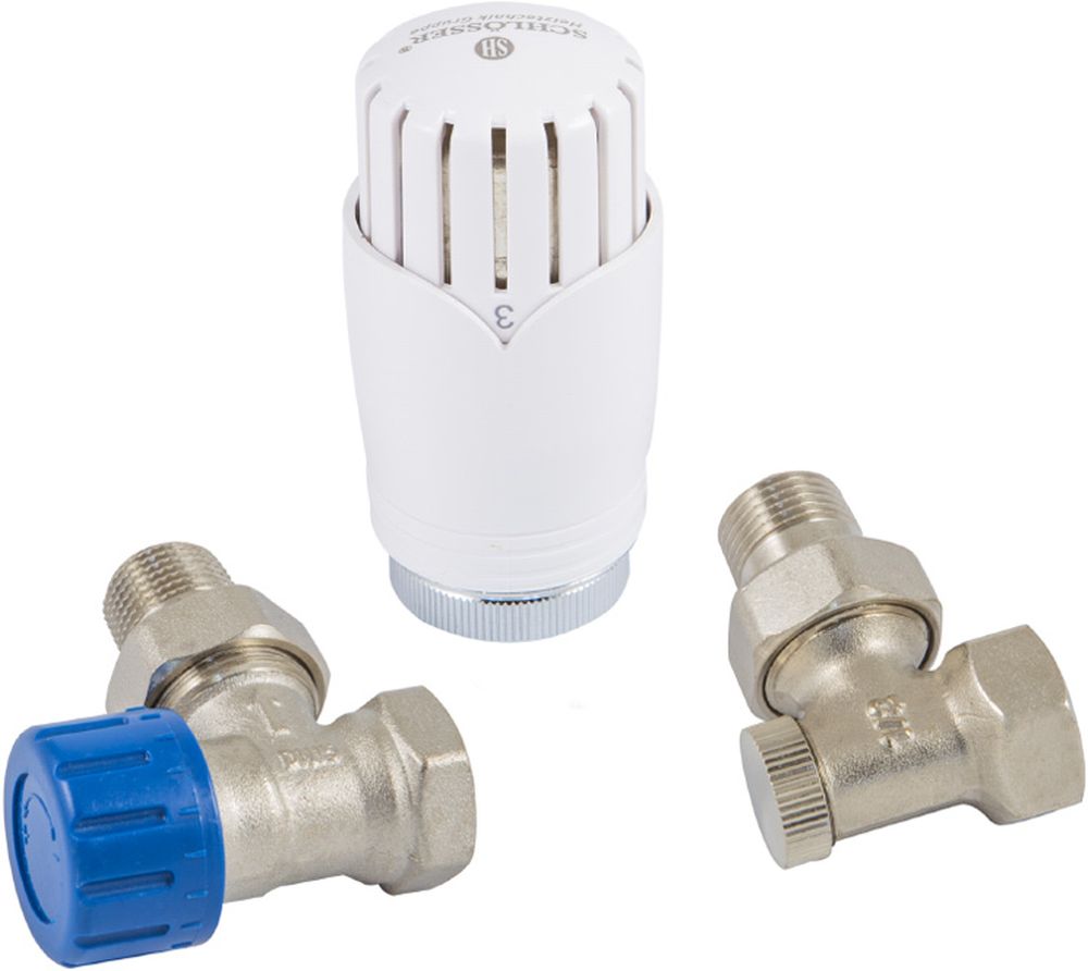 Schlosser Standard Thermostatset nickel 602200001