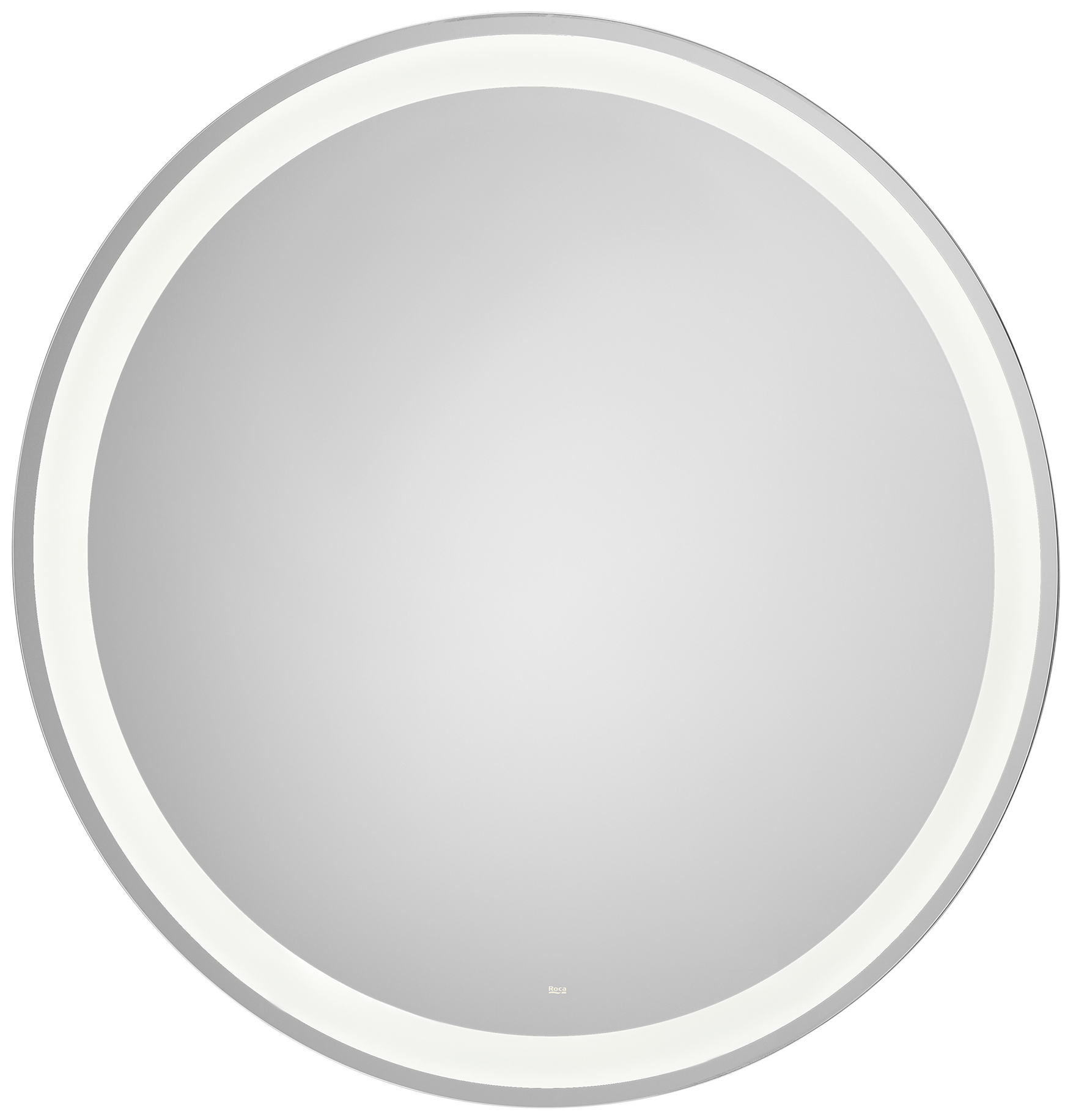 Roca Iridia Spiegel 100x100 cm rund mit Beleuchtung mit Spiegelheizung chrom A812338000