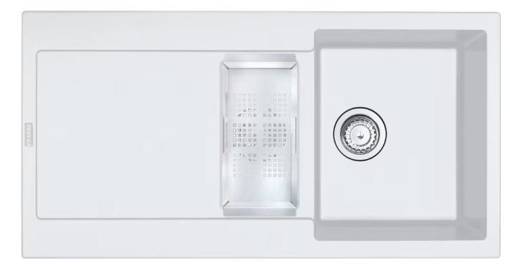 Franke Maris granitspüle 97x50 cm weiß 114.0675.996