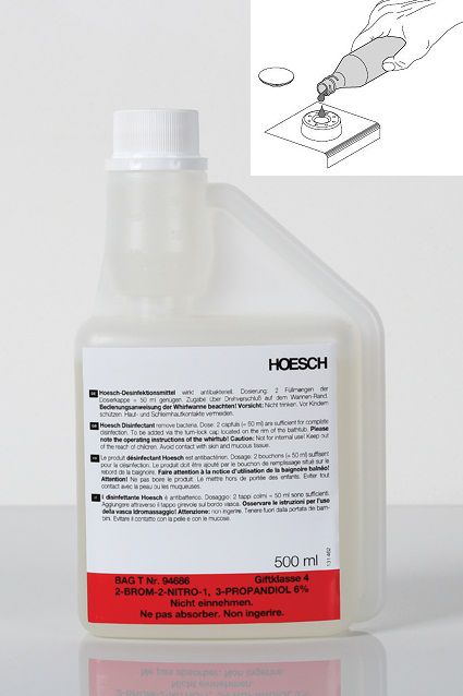 Hoesch Reinigungsmittel für Badewannen, Duschwannen und Kabinen 500 ml 6923