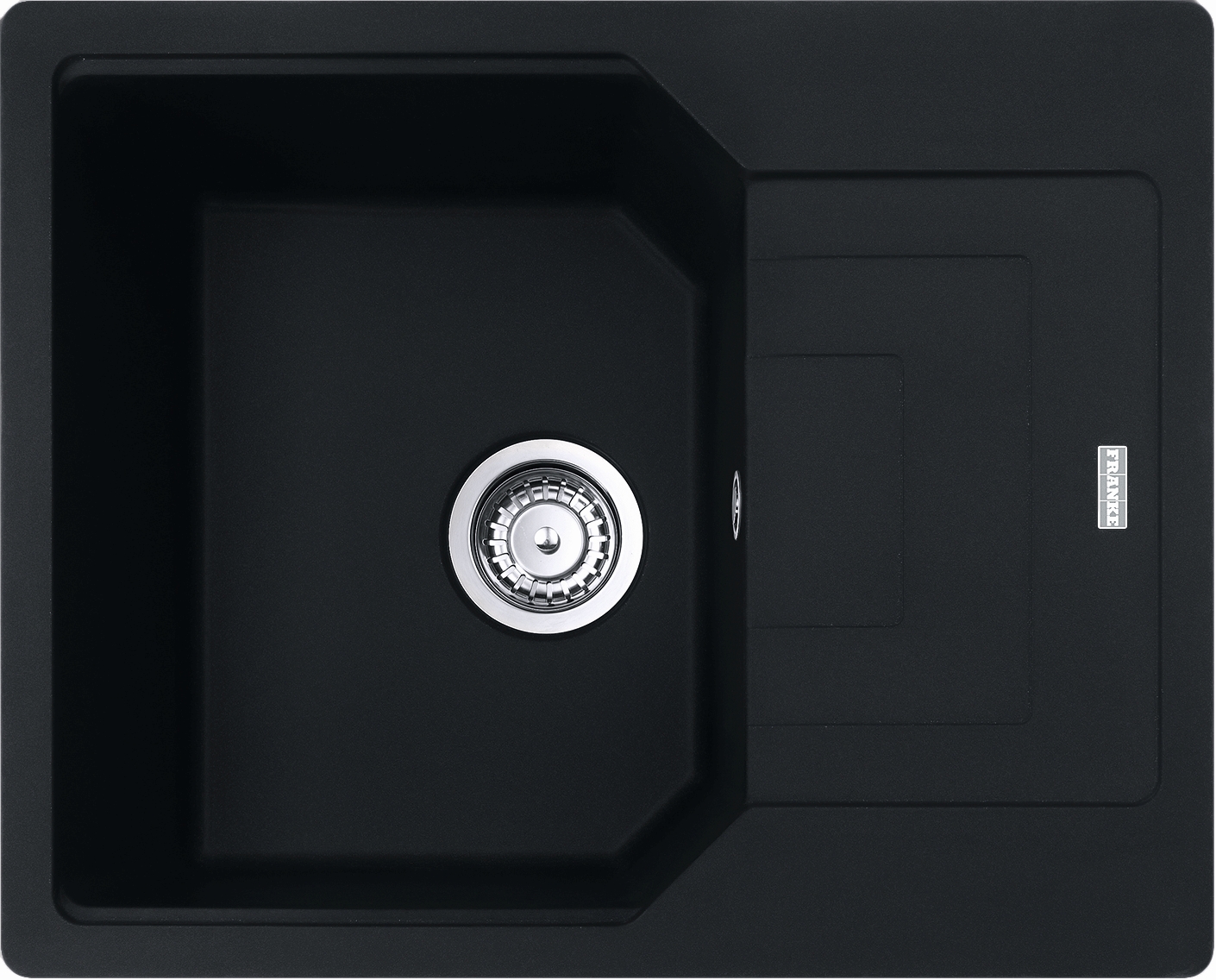 Franke Urban granitspüle 62x50 cm schwarz 114.0687.268
