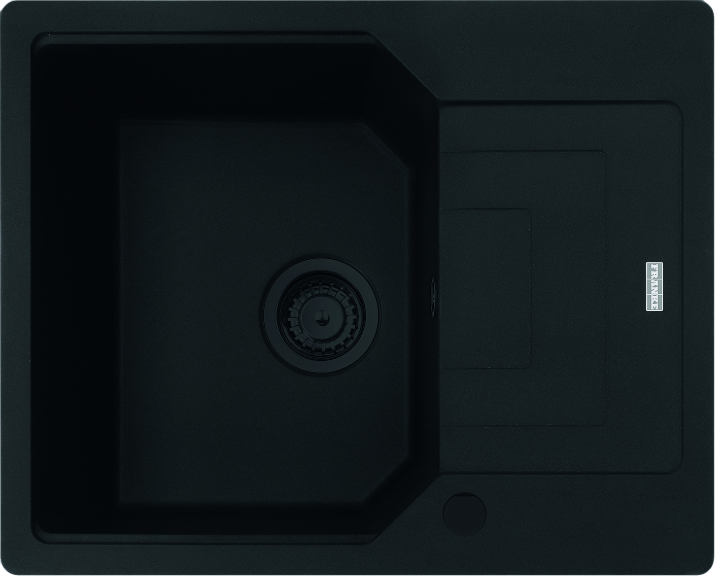 Franke Urban granitspüle 62x50 cm schwarz 114.0697.753